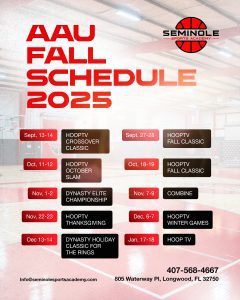 AAU Fall Sche 2025 + Jan