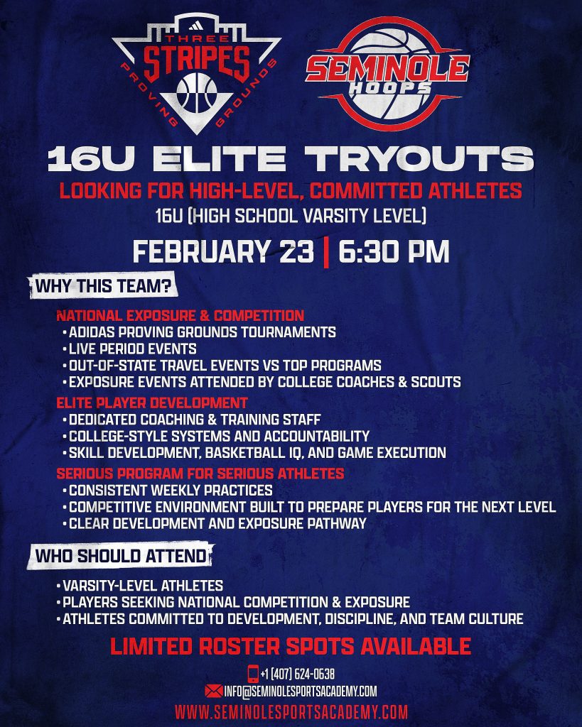 16U ELITE TRYOUTS
